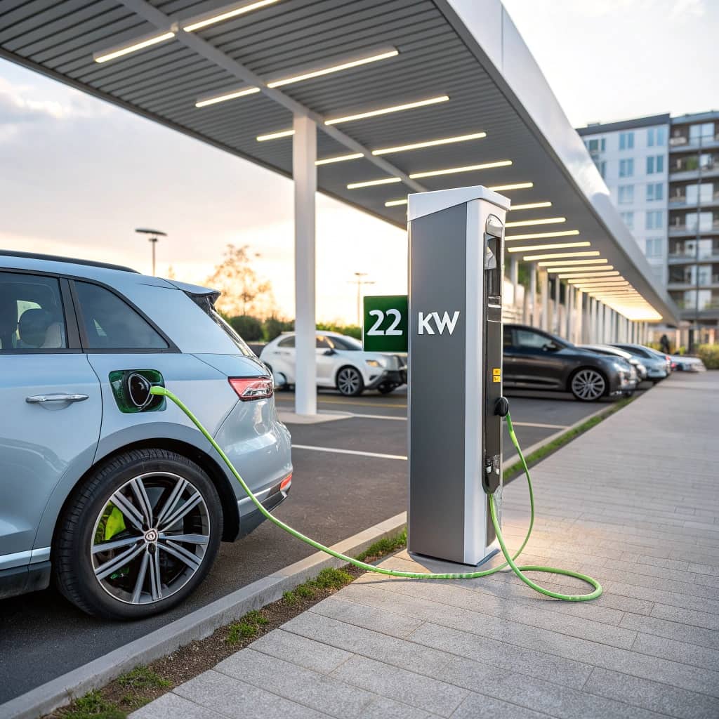 Elbil der kan lade med 22 kW