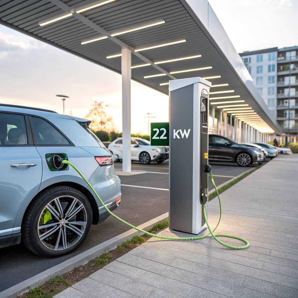 Hvilke elbiler kan lade med 22 kW?